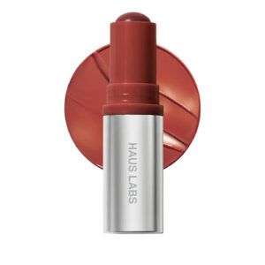 Haus Labs - Color Fuse Longwear Hydrating Glassy Lip + Cheek Blush Balm Stick  Tono: Glassy Cayenne