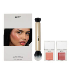 Refy - Cream Blush Duo with Duo Face Brush Gift Set
