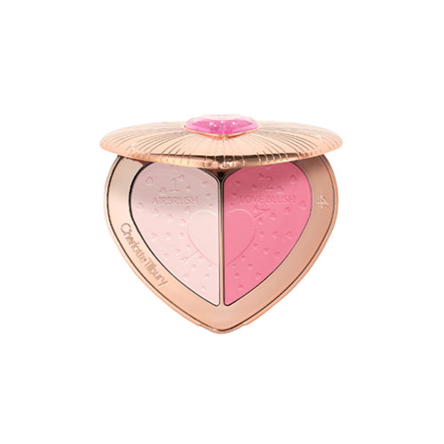 Charlotte Tilbury - Pillow Talk Beauty Soulmates Airbrush Flawless Finish Brightening and Blush Powder Palette Tono: Pillow Talk Flawless Pink